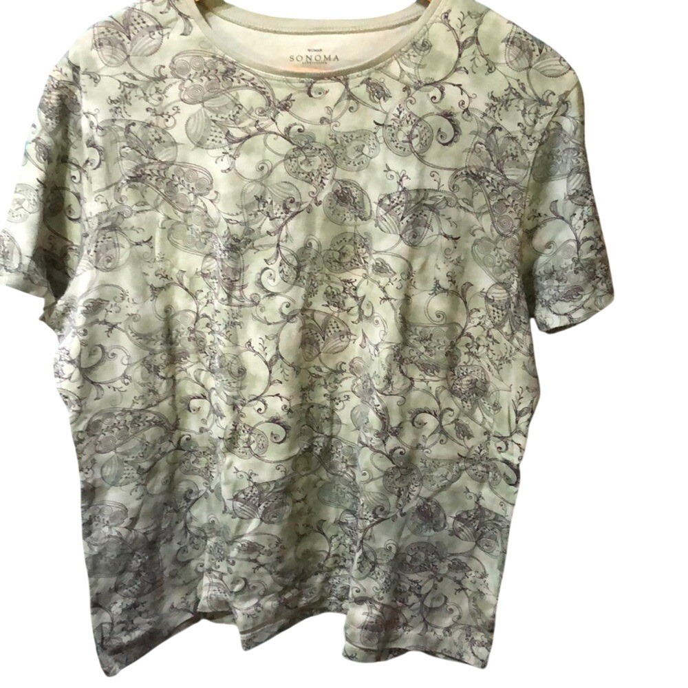 Sonoma Olive Floral Tee
